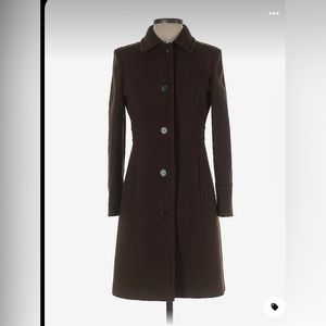 J. Crew lady day coat Brown Sz 14 tall